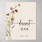 Bloemrijke Boho Baby Shower Poster (Voorkant)