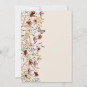 Bloemrijke Boho Baby Shower Uitnodiging (Achterkant)