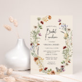 Bloemrijke Boho Bruiloft Luncheon Uitnodiging
