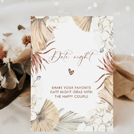 Bloemrijke Boho Elegante Afspraakje-ideeën Bord Reclamebord Met Voetstuk