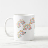 Bloemrijke Boho Regenboog Klassieke Koffiemok (Links)