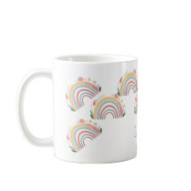 Bloemrijke Boho Regenboog Klassieke Koffiemok
