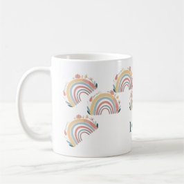 Bloemrijke Boho Regenboog Klassieke Koffiemok