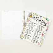 Bloemrijke Boho Wilde Bloemen Trouw Checklist Plan Planner (Display)