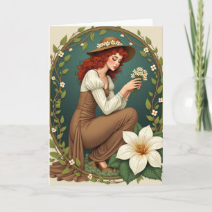 Bloemrijke Boog Portretkaart Kaart