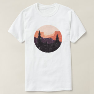 Bloemrijke boscirkel Boom Liefhebbende bosboom T-shirt