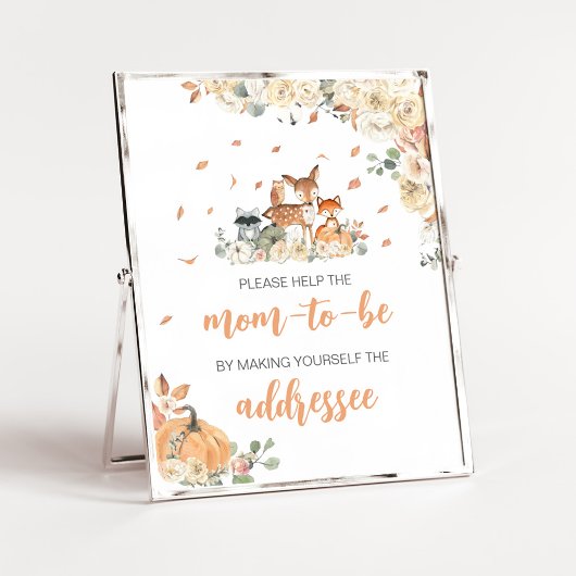 Bloemrijke bosdieren Envelope Station bord Poster