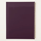 Bloemrijke botanische abstracte illustratie planne planner (Achterkant)