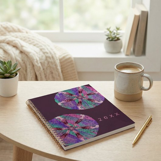 Bloemrijke botanische abstracte illustratie planne planner