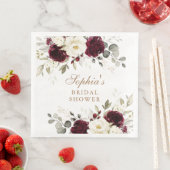 Bloemrijke Bourgondië Witte Groene Goud Bruiloft F Servet (Insitu)