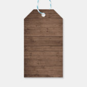 Bloemrijke Bourgondische landelijke houten kant sn Cadeaulabel (Achterkant)