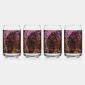 Bloemrijke Bruid Blikvorm Glas (Achterkant)