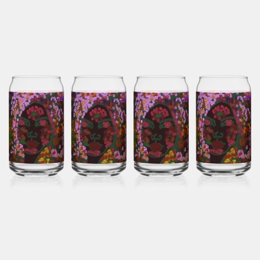 Bloemrijke Bruid Blikvorm Glas (Voorkant)