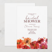 Bloemrijke Bruidschapsfeest Wilde Bloemen Boho Bru Kaart (Voorkant / Achterkant)