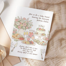 Bloemrijke brunch tuin babyshowerfeest