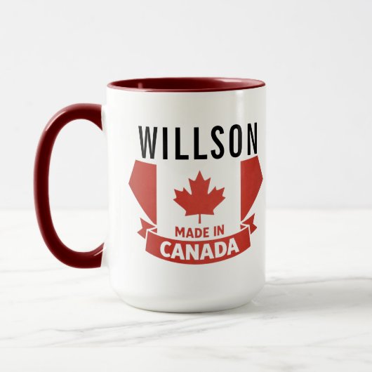 Bloemrijke Canada-dag | Schattig Canadees Mok (Links)