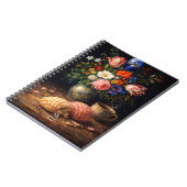 Bloemrijke Concha Stilleven | Monogram Notitieboek (Linkerzijde)