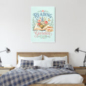 Bloemrijke Cottagecore Leeszolder Canvas Afdruk (Insitu (Slaapkamer))
