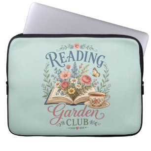 Bloemrijke Cottagecore Leeszolder Laptop Sleeve