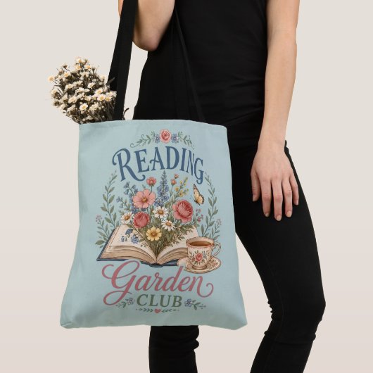 Bloemrijke Cottagecore Leeszolder Tote Bag (Dichtbij)