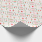 Bloemrijke dagelijkse pasteltint cadeaupapier (Hoek)