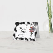 Bloemrijke Dankjewel Bedankkaart (Voorkant)