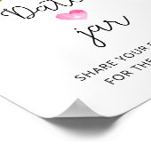 Bloemrijke date night ideeën. Date jar bruidsspel Poster (Hoek)