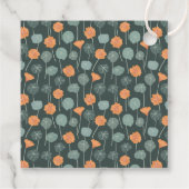 Bloemrijke Doodle Aangepaste Handgetekende Notitie Bedankjes Labels (Achterkant)