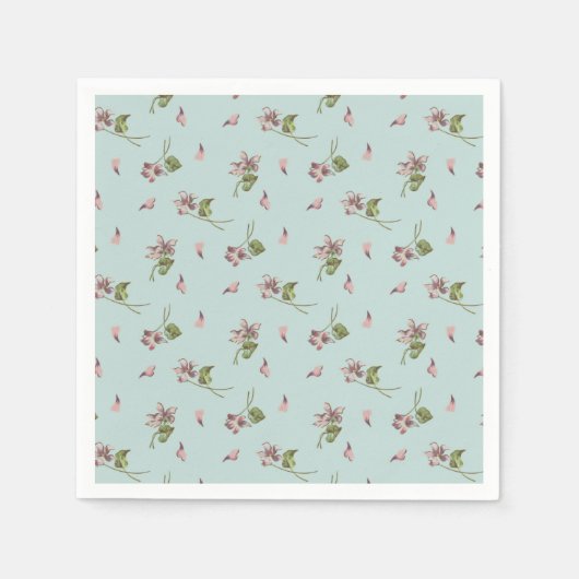 Bloemrijke eendenei servet (Voorkant)