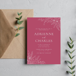 Bloemrijke Eenvoud 1 Mulberry Minimalistische Trou Kaart
