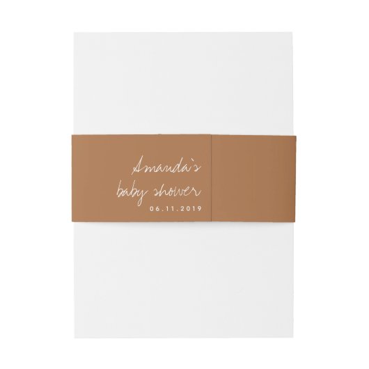 Bloemrijke Eenvoudige Elegante Tekening Uitnodigingen Wikkel (Achterkant Voorbeeld)