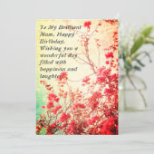 bloemrijke elegante gelukkige verjaardag briljante kaart (Staand voorkant)