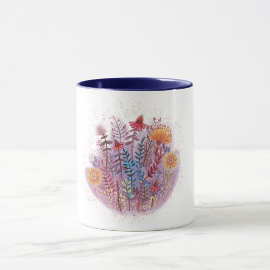 bloemrijke elegante Moederdag Mok (Midden)