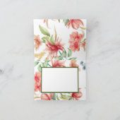 Bloemrijke Elegantie Bedankkaart (Binnen)