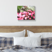 Bloemrijke Elegantie Canvas Afdruk (Insitu (Slaapkamer))