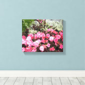 Bloemrijke Elegantie Canvas Afdruk (Insitu (Houten vloer))