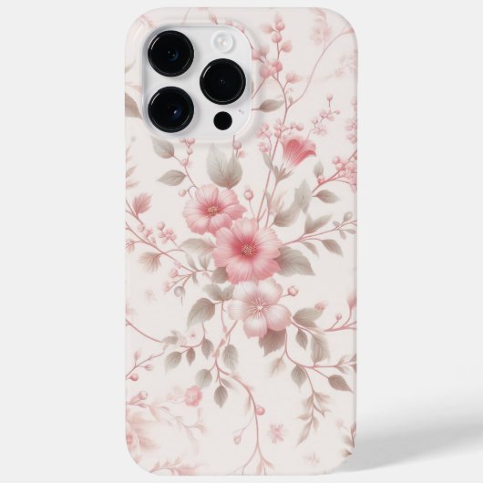 Bloemrijke Elegantie Case-Mate iPhone Case (Achterkant)