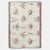 Bloemrijke Elegantie Dekens Deken (Voorkant Verticaal)