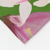 Bloemrijke Elegantie Fleece Deken (Hoek)