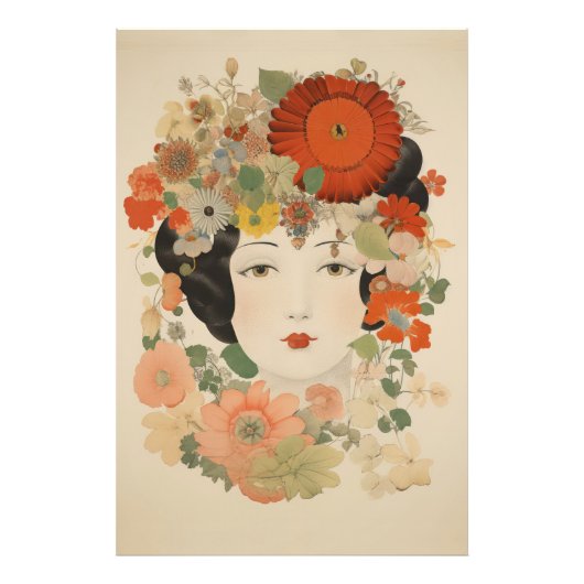 Bloemrijke Elegantie Foto Afdruk (Voorkant)