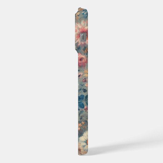 Bloemrijke Elegantie iPhone Hoesje (Linkerkant)