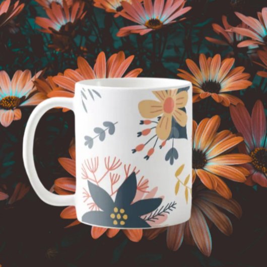 Bloemrijke Elegantie Koffiemok