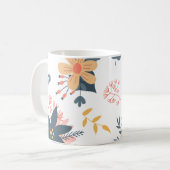 Bloemrijke Elegantie Koffiemok (Voorkant links)