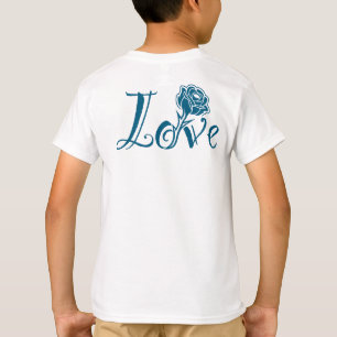 Bloemrijke Elegantie: Liefde Geïllustreerd met Roo T-shirt