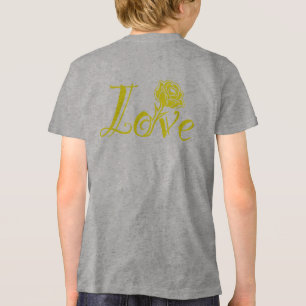 Bloemrijke Elegantie: Liefde Geïllustreerd met Roo Tri-Blend Shirt