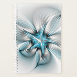 Bloemrijke Elegantie Moderne Abstracte Blauwe Frac Planner