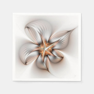 Bloemrijke Elegantie Moderne Abstracte Fractale Ku Servet