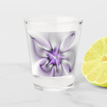 Bloemrijke Elegantie Moderne Abstracte Paarse Frac