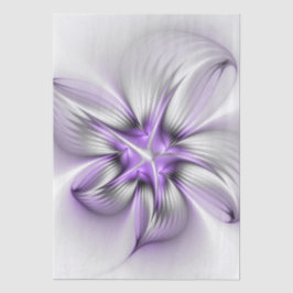 Bloemrijke Elegantie Moderne Abstracte Paarse Frac Tissuepapier