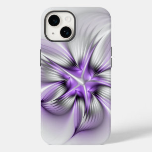 Bloemrijke Elegantie Moderne Abstracte Violetkleur Case-Mate iPhone 14 Hoesje
